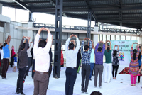 International Yoga Day at Gaur City  