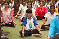 International Yoga Day at Gaurs International School 